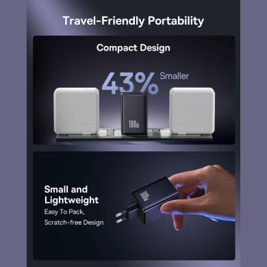 Сетевое зарядное устройство Baseus EnerFill FE11 2C+U (100W) P10182102123-00 - Black