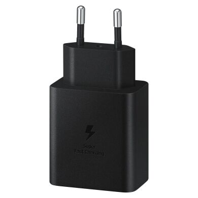 Сетевое зарядное устройство Samsung Compact Power Adapter 45W + кабель Type-C to Type-C (EP-T4510XBEGRU) - Black
