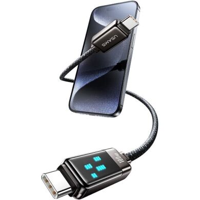 Кабель USAMS US-SJ744 Type-C to Type-C (100W, 1.2m) - Tarnish