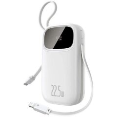 Внешний аккумулятор Baseus EnerFill FC31 22.5W (10000mAh) + кабель Type-C + Lightning (PPQD3) - White