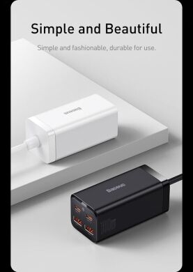 Сетевое зарядное устройство Baseus GaN3 Pro Desktop Fast Charger 2U+2C (100W) CCGP000101 - Black