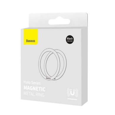 Магнитный комплект Baseus Halo Series Magnetic Metal Ring PCCH000001 - Black