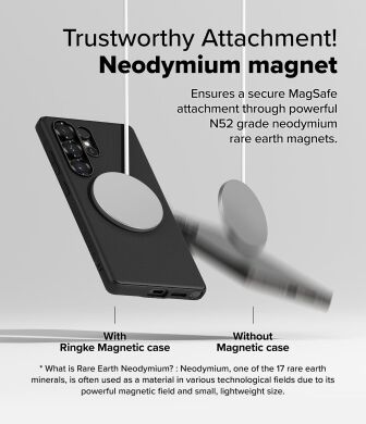 Захисний чохол Ringke Onyx Magnetic (FP) для Samsung Galaxy S25 Ultra (S938) 8800274969254 - Black