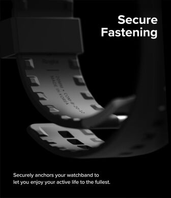 Ремінець Ringke Rubber One Bold для годинників з шириною кріплення 20мм (8809919305174) - Black