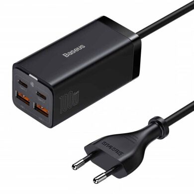 Сетевое зарядное устройство Baseus GaN3 Pro Desktop Fast Charger 2U+2C (100W) CCGP000101 - Black