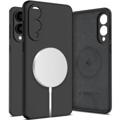 Защитный чехол Tech-Protect Liquid Silicone MagSafe для Samsung Galaxy S25 Edge (S937) - Black