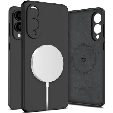 Защитный чехол Tech-Protect Liquid Silicone MagSafe для Samsung Galaxy S25 Edge (S937) - Black
