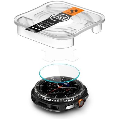 Комплект защитных стекол Spigen (SGP) Glas.tR EZ Fit для Samsung Galaxy Watch 8 Classic (AGL09877) - Clear