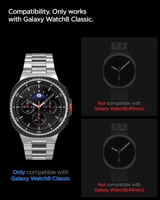 Комплект защитных стекол Spigen (SGP) Glas.tR EZ Fit для Samsung Galaxy Watch 8 Classic (AGL09877) - Clear