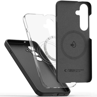 Защитный чехол Tech-Protect Liquid Silicone MagSafe для Samsung Galaxy S25 Edge (S937) - Black
