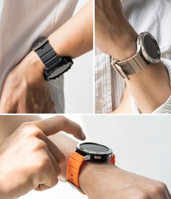 Ремінець Ringke Rubber One Bold для годинників з шириною кріплення 20мм (8809919305174) - Black