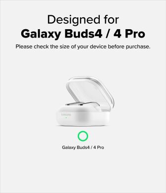 Захисний чохол Ringke Air (FH) для Samsung Galaxy Buds 4 / Buds 4 Pro (8800328818903) - Clear Black
