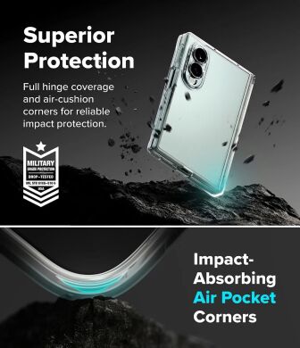 Защитный чехол Ringke Fusion Flap для Samsung Galaxy Fold 8 (8800328819351) - Clear