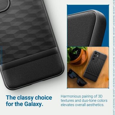 Защитный чехол Caseology Parallax by Spigen для Samsung Galaxy S24 Plus (S926) - Matte Black