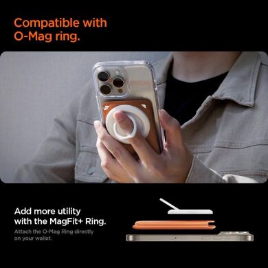 Кардхолдер Spigen Valentinus 3 Cards (MagFit+) AFA11340 - Mettalic Orange