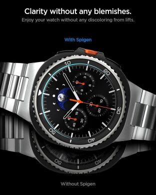Комплект защитных стекол Spigen (SGP) Glas.tR EZ Fit для Samsung Galaxy Watch 8 Classic (AGL09877) - Clear