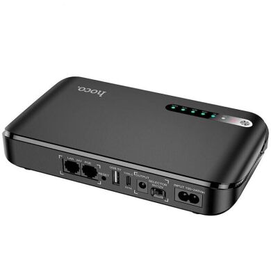 Портативне джерело живлення для роутера Hoco DB62 UPS 5-12V/18W (20000mAh) - Black