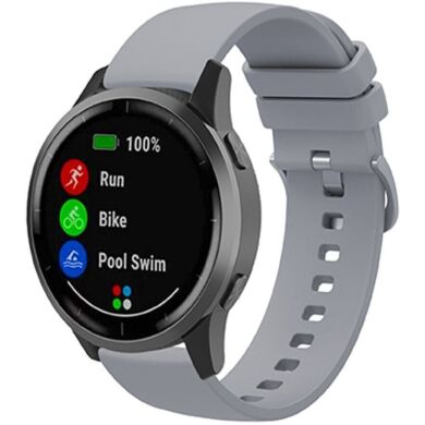 Ремінець Deexe Soft Silicone для годинників з шириною кріплення 18 мм - Grey