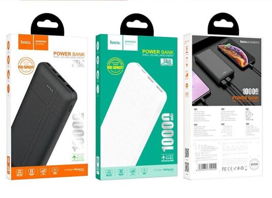 Зовнішній акумулятор Hoco J48 Nimble (10000mAh) - Black