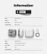 Захисний чохол Ringke Air (FH) для Samsung Galaxy Buds 4 / Buds 4 Pro (8800328818903) - Clear Black