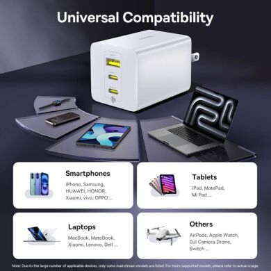 Сетевое зарядное устройство Baseus EnerFill FE11 2C+U (100W) P10182102123-00 - Black