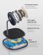 Беспроводное зарядное устройство Baseus Swan 2-in-1 Wireless Magnetic Charging Bracket (20W) + кабель USB to Type-C (3A, 1m) WXSW-B01 - Black. Фото 14 из 21