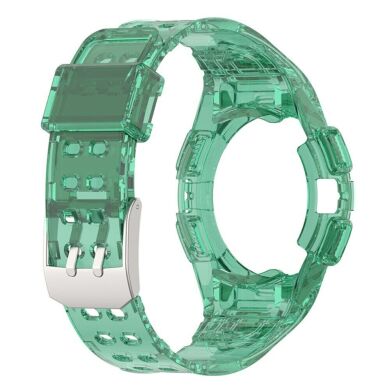 Ремешок Deexe Solid Color для Samsung Galaxy Watch 4 / 5 (40mm) - Transparent Green