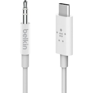 AUX-кабель Belkin RockStar Type-C to 3.5mm (0.9m) F7U079ds03-WHT - White