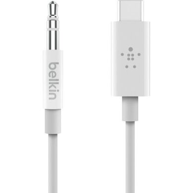 AUX-кабель Belkin RockStar Type-C to 3.5mm (0.9m) F7U079ds03-WHT - White