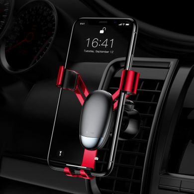 Автомобильный держатель BASEUS Mini Gravity Car Air - Red