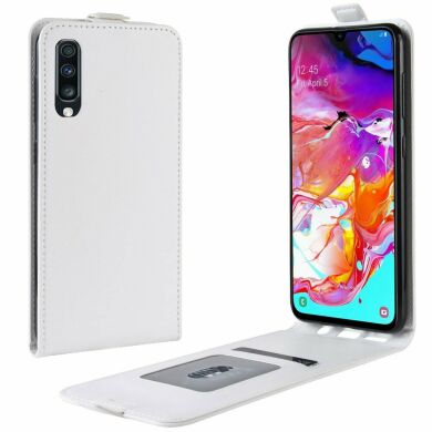 Чехол Deexe Flip Case для Samsung Galaxy A70 (A705) - White