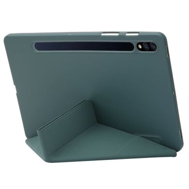 Чохол Deexe Origami Series для Samsung Galaxy Tab S10 Plus - Midnight Green