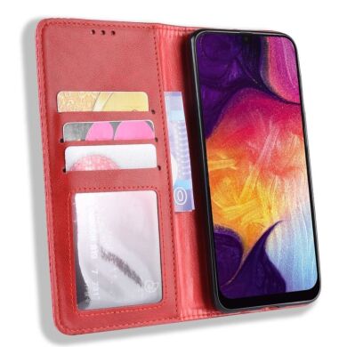 Чохол Deexe Retro Style для Samsung Galaxy A50 (A505) / A30s (A307) / A50s - Red