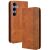 Чехол Deexe Retro Style для Samsung Galaxy S25 FE (S731) - Brown