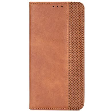 Чехол Deexe Retro Style для Samsung Galaxy S25 FE (S731) - Brown