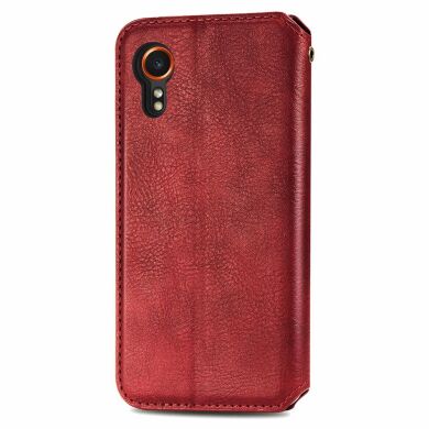 Чехол Deexe Rhombus Wallet для Samsung Galaxy Xcover 7 (G556) - Red
