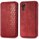 Чехол Deexe Rhombus Wallet для Samsung Galaxy Xcover 7 (G556) - Red. Фото 1 из 6