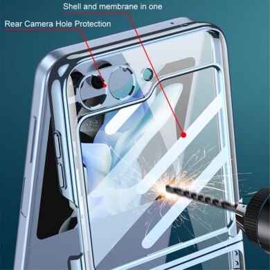 Чехол GKK Fold Case для Samsung Galaxy Flip 6 - Transparent