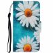 Чехол-книжка Deexe Color Wallet для Samsung Galaxy M11 (M115) - White Flowers. Фото 1 из 7