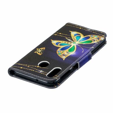 Чехол-книжка Deexe Color Wallet для Samsung Galaxy M20 (M205) - Colorized Butterfly