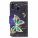 Чохол-книжка Deexe Color Wallet для Samsung Galaxy M20 (M205) - Colorized Butterfly