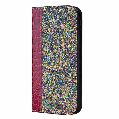 Чохол-книжка Deexe Glittery Crocodile для Samsung Galaxy A50 (A505) / A30s (A307) / A50s (A507) - Red