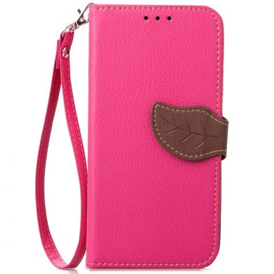 Чехол-книжка Deexe Leaf Buckle для Samsung Galaxy J6 2018 (J600) - Rose