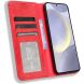 Чехол-книжка Deexe Retro Style для Samsung Galaxy S26 FE - Red. Фото 6 из 19