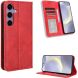 Чехол-книжка Deexe Retro Style для Samsung Galaxy S26 FE - Red. Фото 2 из 19