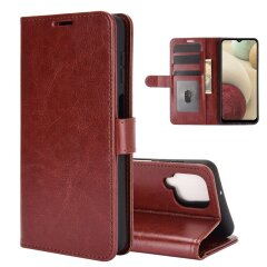 Чохол-книжка Deexe Wallet Style для Samsung Galaxy A12 (A125) / A12 Nacho (A127) / M12 (M127) - Brown