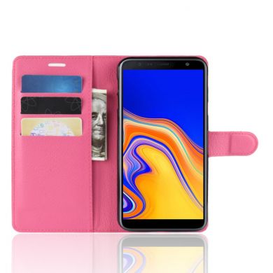 Чехол-книжка Deexe Wallet Style для Samsung Galaxy J4+ (J415) - Rose