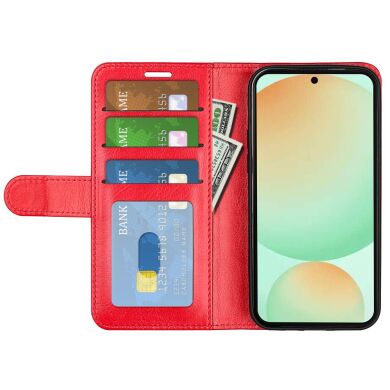 Чехол-книжка Deexe Wallet Style для Samsung Galaxy S25 FE (S731) - Red