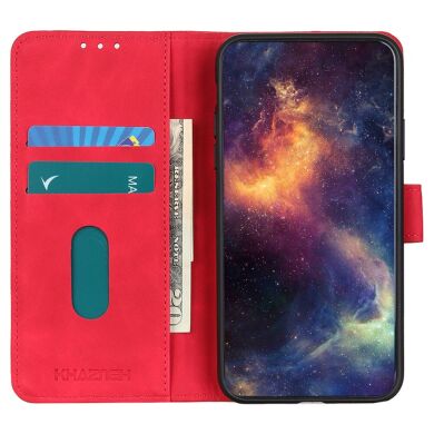 Чехол-книжка KHAZNEH Retro Wallet для Samsung Galaxy S25 FE (S731) - Red