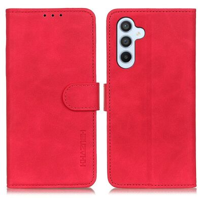 Чехол-книжка KHAZNEH Retro Wallet для Samsung Galaxy S25 FE (S731) - Red